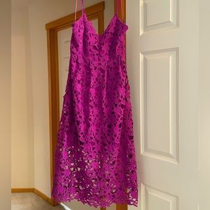 NEVER WORN! Blue Ivy purple lace fitted dress with adjustable straps